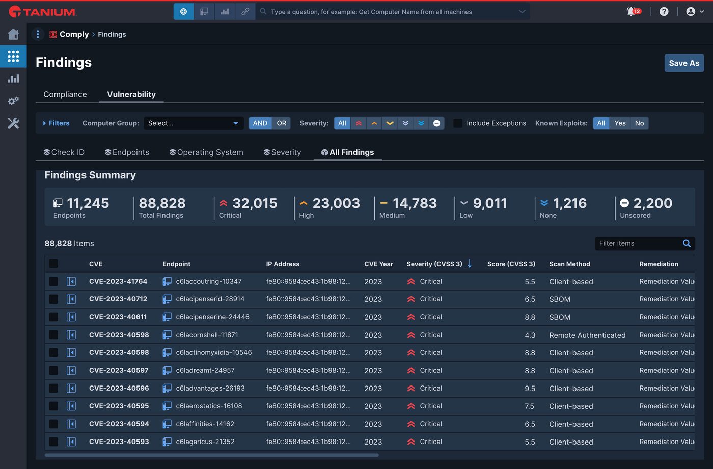 Comply Redesign vulnerability findings